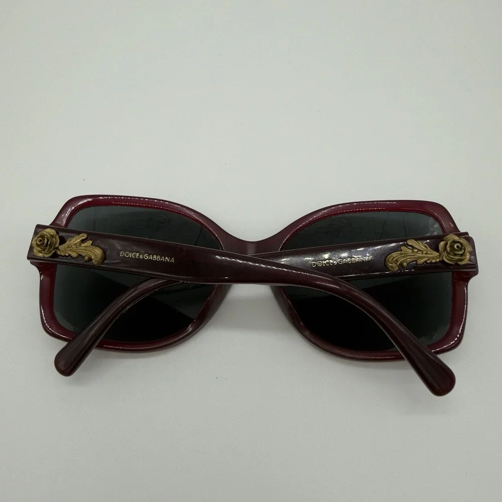 Dolce & Gabanna‎ Style DG 4168 Red Frame And Gold Rose Accent